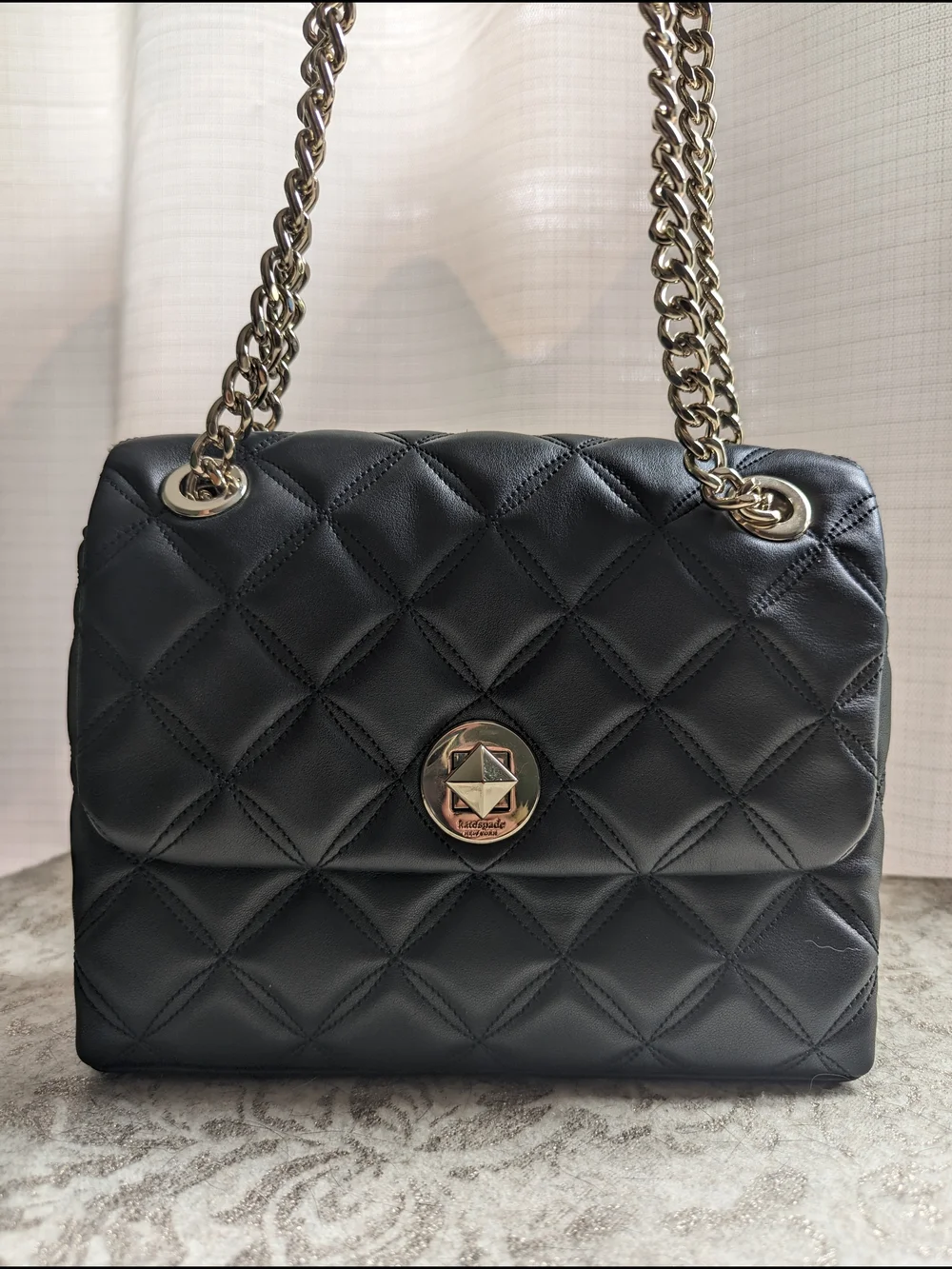 NWOT- Kate Spade Natalia Quilted Small Flap Bag with Gold Hardware